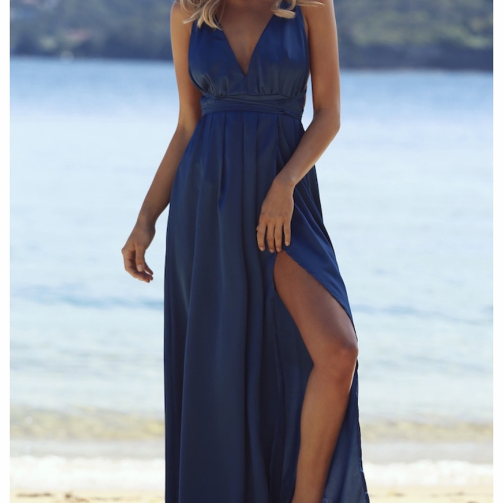 Catwalk Navy Blue Maxi Dress